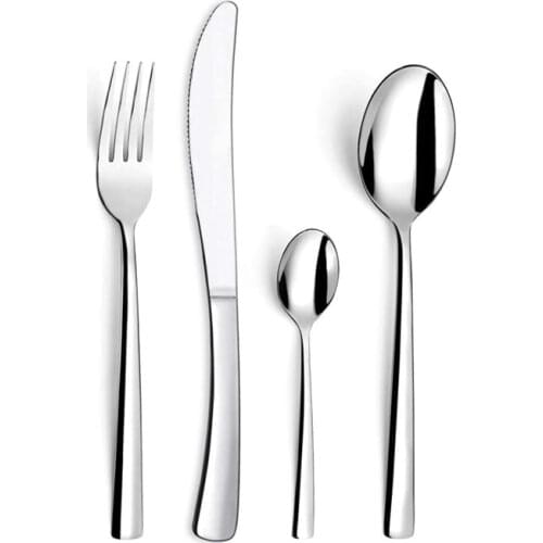 16pcs/set Cutlery Set Stainless Steel Dinnerware Knife Fork and Spoon Cutlery Set for Kitchen Accessories Flatware Sets