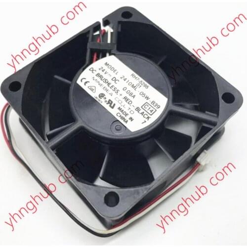 NMB-MAT 2410ML-05W-B39 C14 DC 24V 0.08A 60x60x25mm Server Cooling Fan