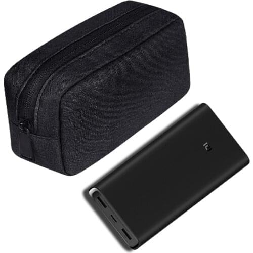 New soft canvas Travel bag Portable Case for Xiaomi Mi Power Bank 20000 20000mAh 2C Cover Portable Battery PowerBank Phone Bag