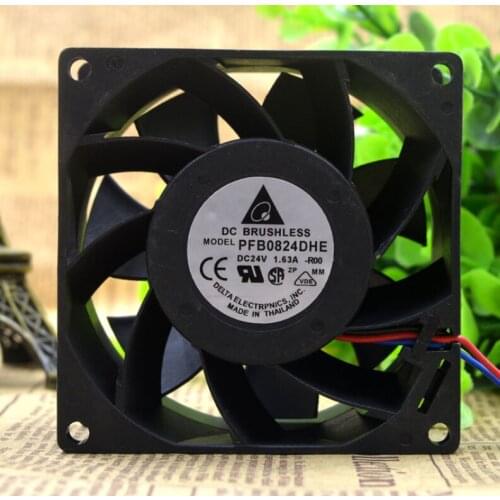 PFB0824DHE 24V 1.63A original Delta 8038 super-large air cooling fan
