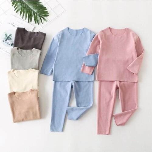 2021 new childrens pajamas set 2 to 8 years old home service childrens pajamas clothes boys and girls pajamas