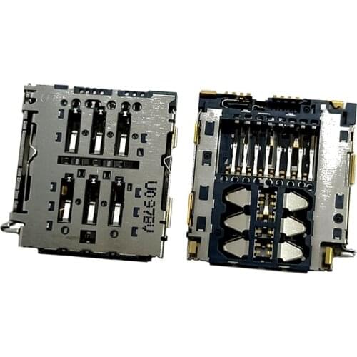 2Pcs Reader Sim Card Socket For Samsung Galaxy S21Plus S21 Ultra Plus G9980 G991 G9910 G998 G996 Slot Tray Holder Connector