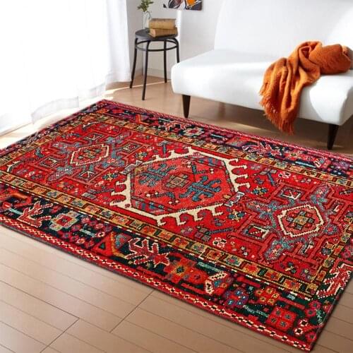 Retro Carpets For Living Room Large American Style Bedroom Rugs And Carpets Study Coffee Table Area Floor Mat Tapis Chambre