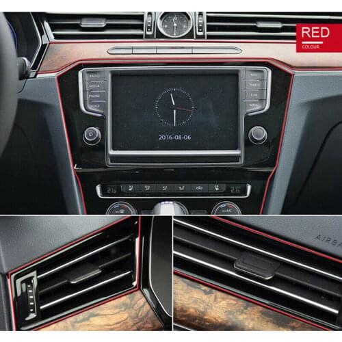 Car Styling 5M Interior Decoration Strips Mouldings Trim Interior Car Decal Stickers For Auto Interior DIY Decorative Line