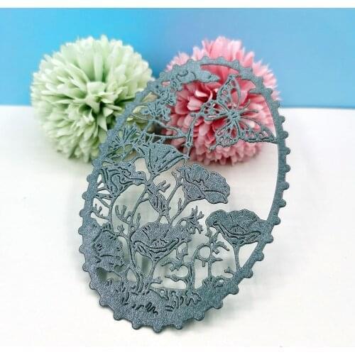 Butterfly Flower Cut Dies Stencil For Etching Metal Scrapbooking Album Embossing Folders DIY Card Making Craft Greeting Mold