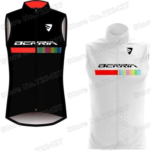 2021 Team Berria Cycling Jersey Sleeveless Summer Cycling Vest Race Bike Clothing Mountain Road Bicycle Jerseys MTB Tops Maillot