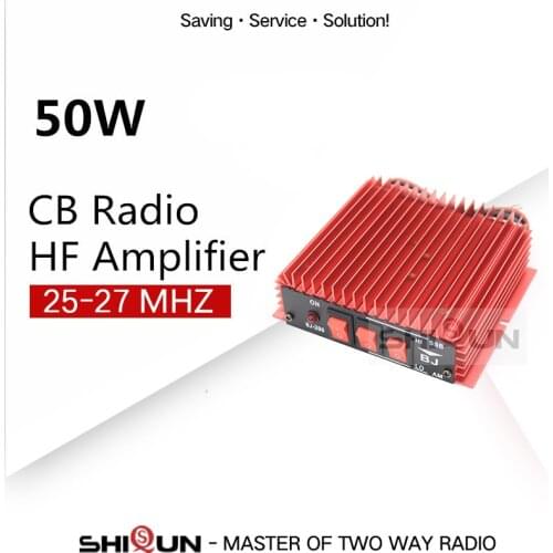 50W BaoJie BJ-200 Radio VHF Power HF Amplifier for Ham Radio Two Way Radio HF Transceiver Walkie Talkie 3-30Mhz Power Amplify
