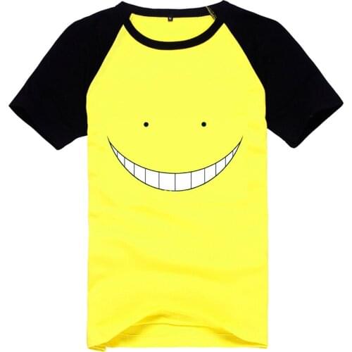 Brdwn Unisex Assassination Classroom Korosensei 100% Cotton Short-Sleeved Tee Cosplay T-shirt Eur Size Tops