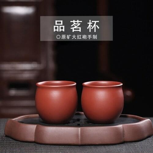 Dahongpao pure handmade master cup quality goods manufacturers selling rain medium sand tea agent a undertakes gift box