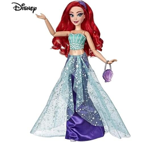 Disney Princess Style Series Ariel Action Figure Model Doll in Contemporary Style with Purse & Shoes Collectible Model Toy E8395