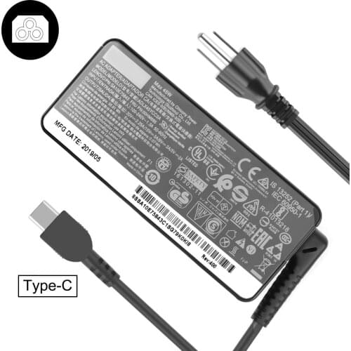 Huiyuan fit for Lenovo45w USB-c Charger for 4GX20N20876 4X20M26252 ADLX45YCC3D ADLX45YLC3D ADLX45YDC3D