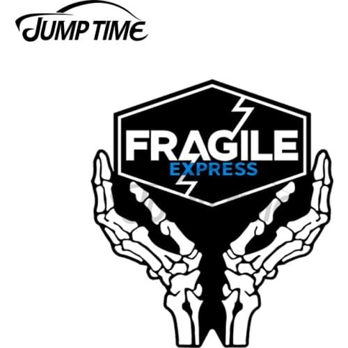 JumpTime 13 x 8cm For Death Stranding Fragile Express Decal Windshield Refrigerator VAN Car Stickers Personality Vinyl Car Wrap