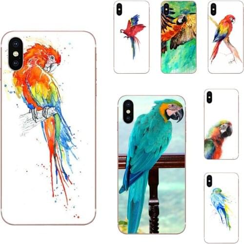 Best Macaw Parrot Bird Watercolor For Samsung Galaxy A90 5G A51 A71 A81 A7 A9 2018 A10 A20 A30 A40 A50 A60 A70 A80 A20E