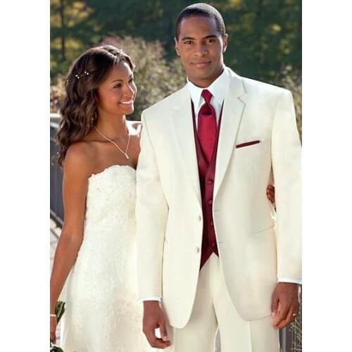 Mens Suits Groom Tuxedos Groomsmen Wedding Party Dinner Best Man Suits Blazer Custom Made (Jacket+Pants+Vest+Tie) NO:671