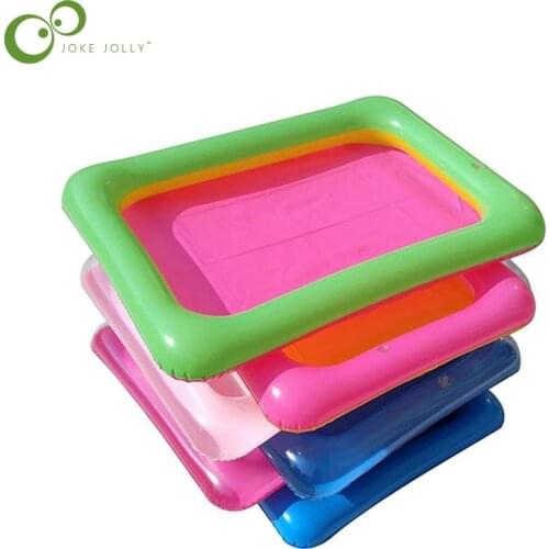 1pcs Pvc inflatable sand table fishing toy mini inflatable pool air cushion inflatable tray Party Childrens Day Gift Decoration