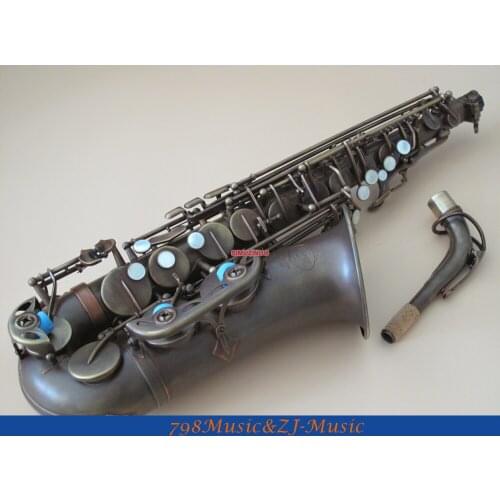 NEW Antique Bronze Eb Alto Saxophone High F# sax With Case