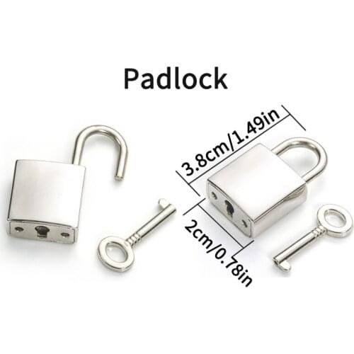 New Mini Archaize Padlocks Key Lock With Key Supplied for Jewelry Box Storage Box Diary Book