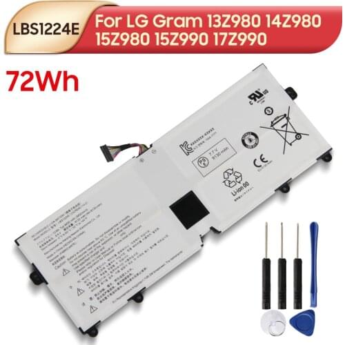 Original Replacement Laptop Battery LBS1224E For LG Gram 13Z980 14Z980 15Z980 15Z990 17Z990 72Wh With Tools