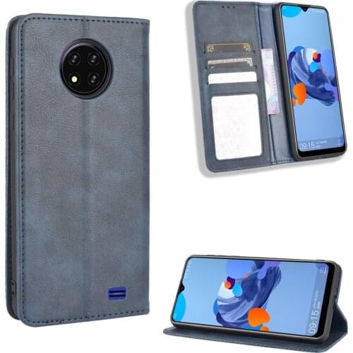 Oukitel C19 Case OukitelC19 C 19 Wallet Flip Style Vintage Imprint Leather Phone Back Cover For Oukitel C19 With Photo Frame