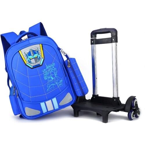 2020 Trolley School Bag Primary School Male Grade 3-6 Waterproof Backpacks Ridge Reduction Children Schoolbags With pencil case