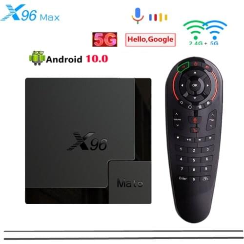 X96 Mate 2020 Smart TV Box Android 10 Allwinner H616 4GB 64GB 32GB 2.4G 5G Wifi 4K HD Set Top Box Google Media Player TV BOX