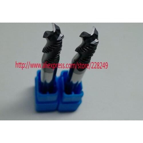 1pc D8*40*D8*100 HRC55 3 Flutes Tungsten Solide Carbide Roughing End Mills For CNC Milling Tools