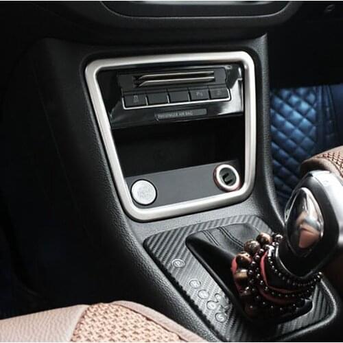 1pc for sharan 2012-2018 (item can not fit for RHD car)Central Control Storage Box Decorative frame Stainless steel