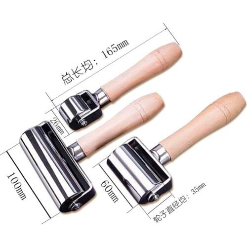 DIY Leather Piping Tools For Edger Leather Carving Craft Trimming Roller Solid Leather Trimmer Blanking Roller 1 Pcs