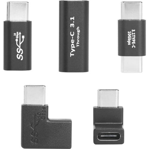 10Gbps 100W PD Type C to Type C Charging Adapter USB C to USB C Adapter Male Female Converter Connector Type-C Extension Cable