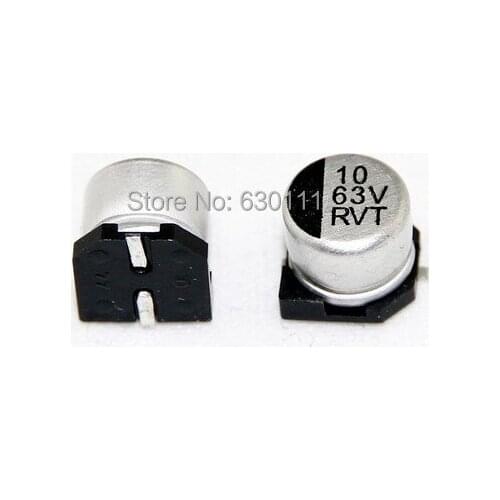 10uF 63V 6.3*5.4MM 10UF63V SMD aluminum Electrolytic capacitor 63V10UF
