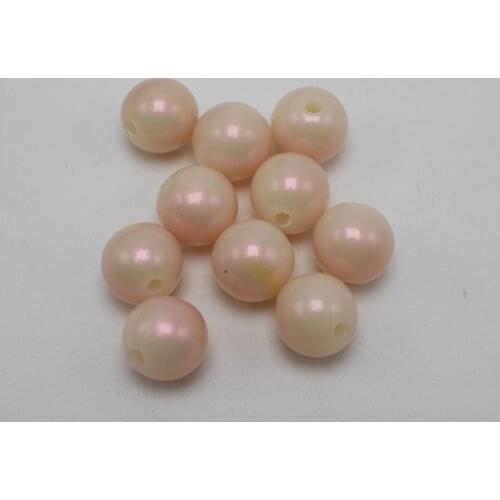 100 Matte Pink Acrylic Pearl Round Beads Imitation Pearl 10mm(3/8")