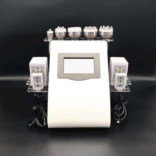 2021 6in1 40K Cavitation 8 Laser Pads Cavi Lipo Slimming Ultrasonic Vacuum Liposuction Machine For Spa