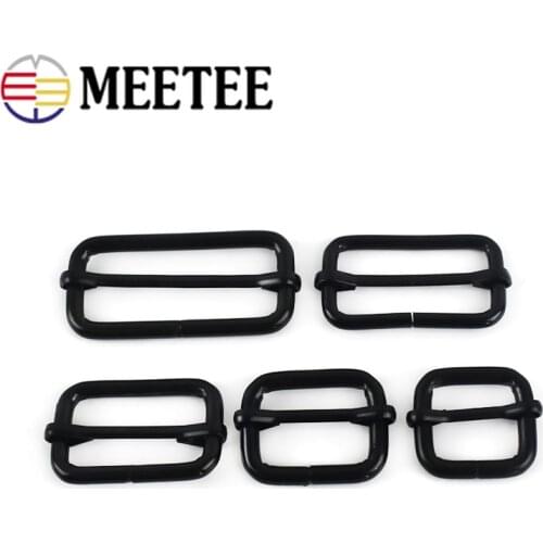 5/10pcs 4.5mm Thick Metal Slides Tri-glides Adjuster for Bag Strap Pet Collar Belt Pin Buckles Handbag DIY Garment Accessories