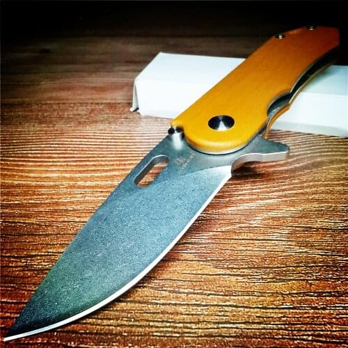 200mm D2 Blade Quick Open Folding Knife Hunting Knife CS GO Tactical Knife Camp Combat Outdoor Self Defense Offensive Survival