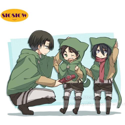 Home Decor 5D Diamond Embroidery Q-version Attack On Titan Painting Full Square Drill Cross Stitch Picture Handmade Wall Artwork