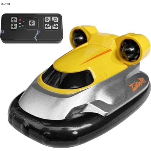 EBORUI 888-1 RC Boat 2.4G Mini RC Hovercraft Remote Control Boat Speed RC Hovercraft Toy Gift for Kids Outdoors Pool and Lake