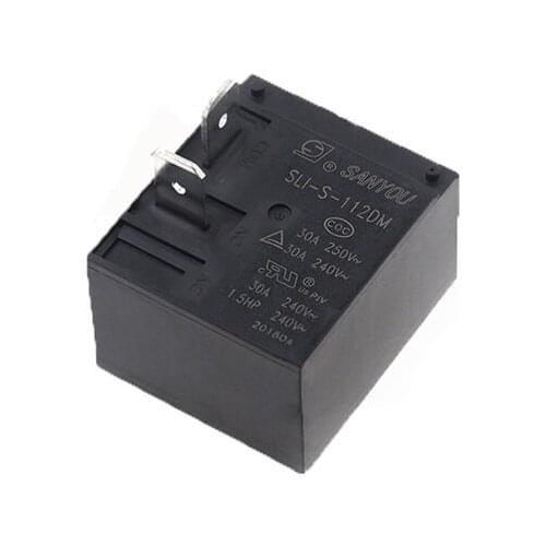 HOT NEW 12V relay SLI-S-112DM SLI S 112DM SLIS112DM 12VDC DC12V 12V 30A 250VAC 4PIN