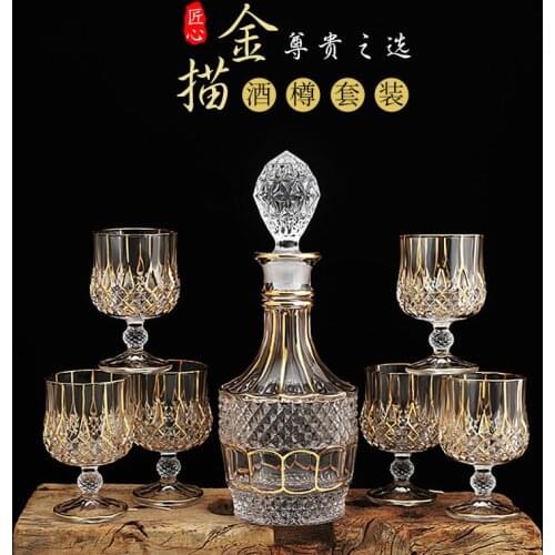 Crystal Goblet Vodka Wine Glass Transparent Cup Creative Luxurious Cups Drink Vodka Goblet Beer Wine Glass Tacas Cups BD50WG