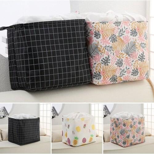 Clothes Storage Basket with Drawstring Dust Proof Toy Storage Pouch Household M56