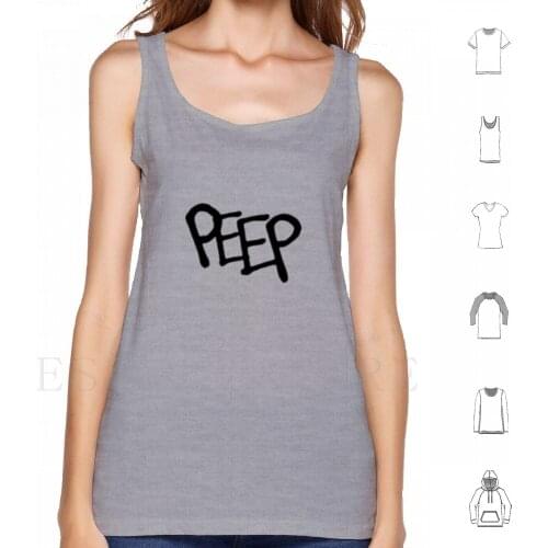 Lil Peep 'Peep' Cool Letter Design Tank Tops Vest Sleeveless Lil Peep Bexey Gothboyclique Come Over When You Are Sober