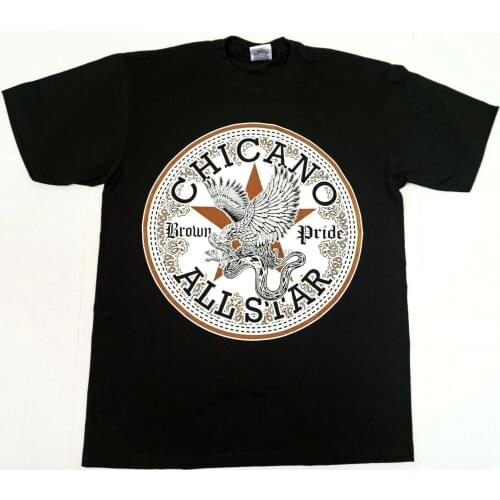 CHICANO ALL-STAR T-shirt Brown Pride Urban Streetwear Mens Tee 100% Cotton New