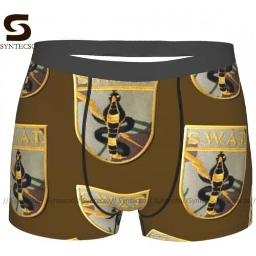 Swat Underwear Sublimation Polyester Sublimation Trunk Hot Males Classic Boxer Brief