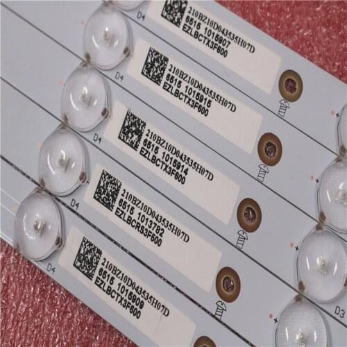 New Kit 5 PCS 10LED(3V) 842.5mm LED backlight strip for 43PFT4131 43PFS5301 GJ-2K15-430-D510 GJ-2K16-430-D510-V4 01Q58-A