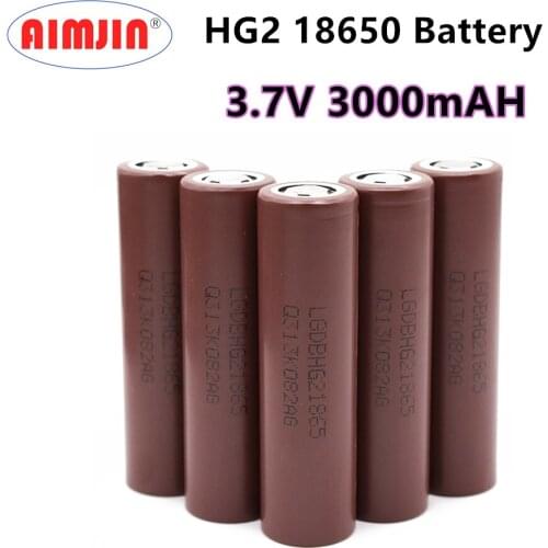 Original HG2 18650 3.7V 3000mAh Battery 18650HG2 3.6V Discharge 20A Dedicated for Power Rechargeable Battery