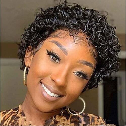 13X4 Short Bob Lace Front Wigs Human Hair Brazilian Remy Hair Natural Black Pre Plucked Bleached Knots For Black Women 150