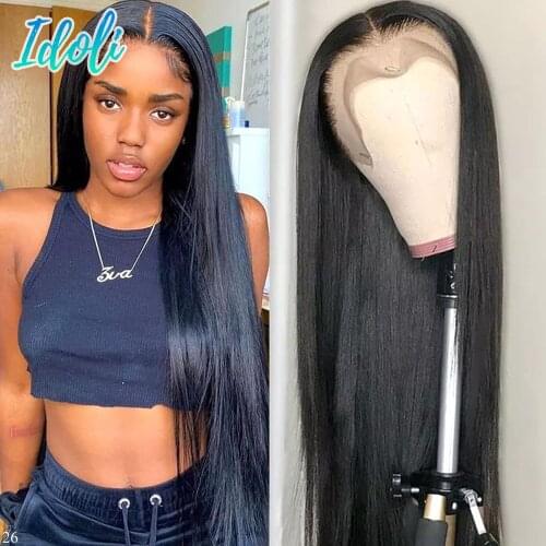 Lace Front Wigs Human Hair for Black Women 4x4 Lace Closure Wigs 180% Density Brazilian Virgin Human Hair Wigs Pre Plucked Hair