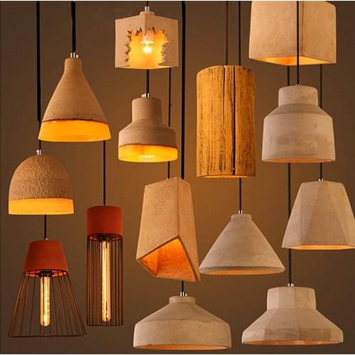 Retro Creative Resin Personalized Cement Chandelier Art Restaurant Bar Clothing Shop Coffee Shop Barber Shop Chandelier