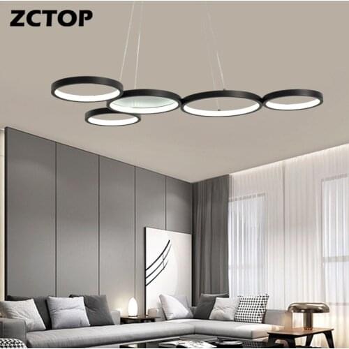 New LED Pendant Lights for Dining Living Study Room Bedroom Fixtures Hanging Lighting Pendant Lamps Aluminum Body Dimmable 110V