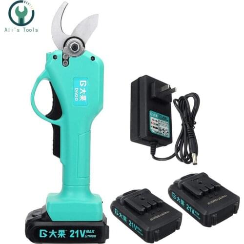 XEAST 21V Wireless Electric Rechargeable Scissors Pruning Shears Tree Garden Tool branches Pruning Tools