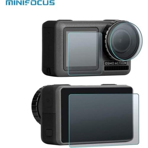 OSMO Action Cam Screen Protector Film Tempered Glass Screen and Lens Protective Film for DJI OSMO Action Camera